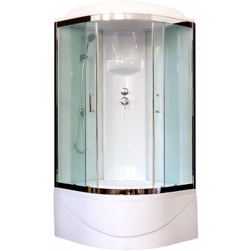 Душевая кабина Royal Bath BK RB 100BK6-WT-CH (белое/прозрачное)